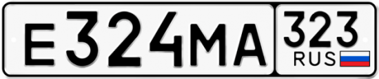 Красивый номер на авто Е324МА 323